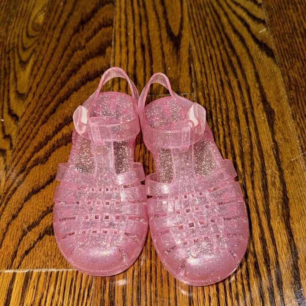 Kids Glitter Jelly Sandals - Pink, Purple, Iridescent Bundle of 3